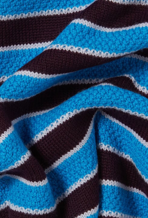 Striped knit sailor skirt