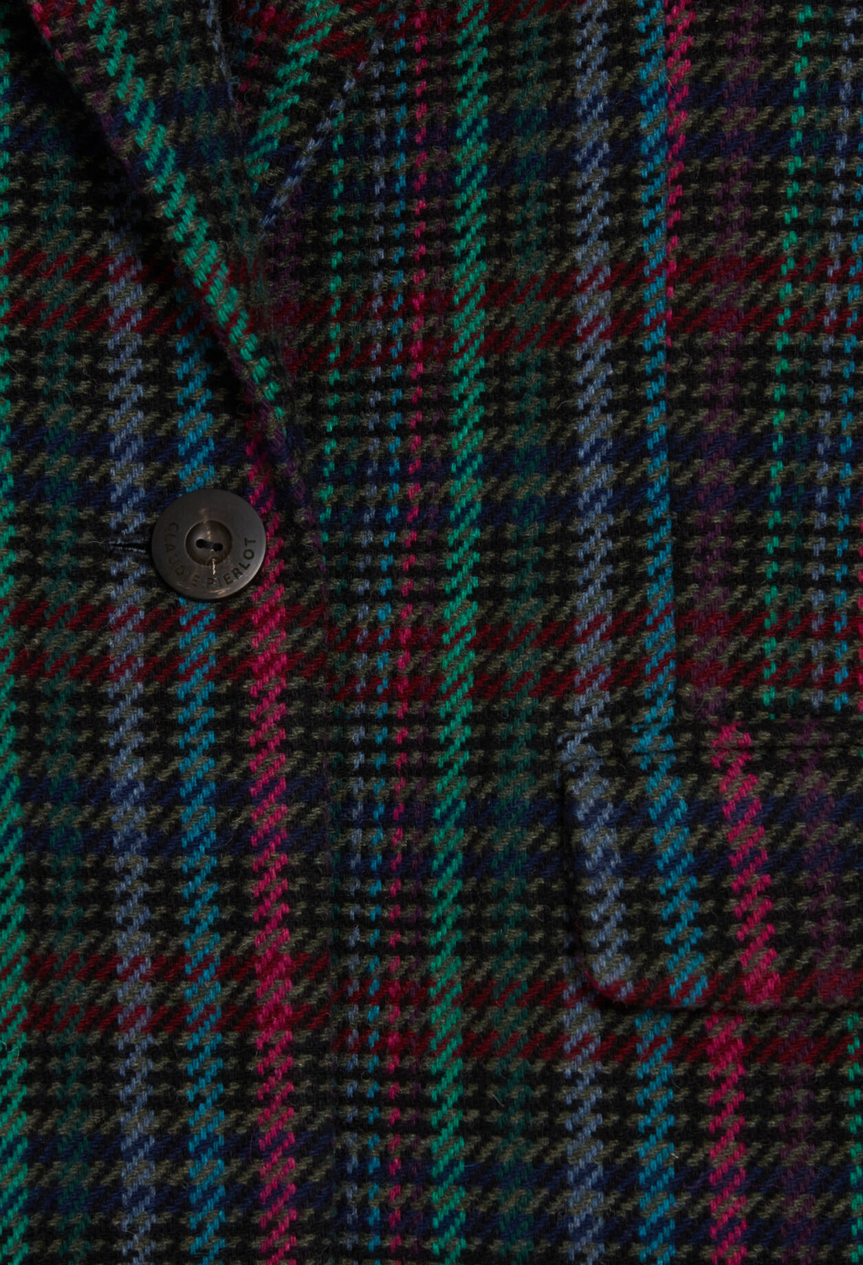 Veste à motif tartan