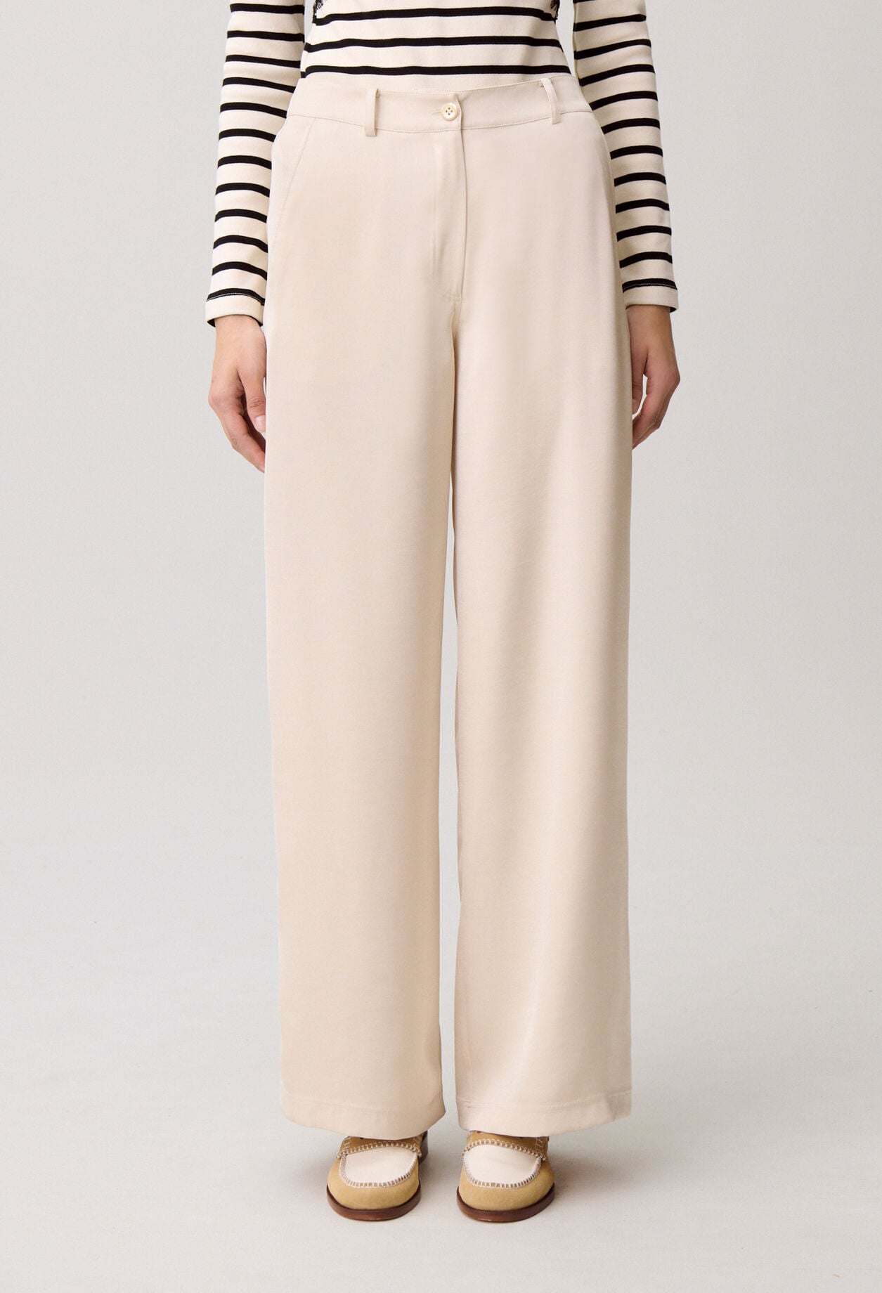 Satin trousers