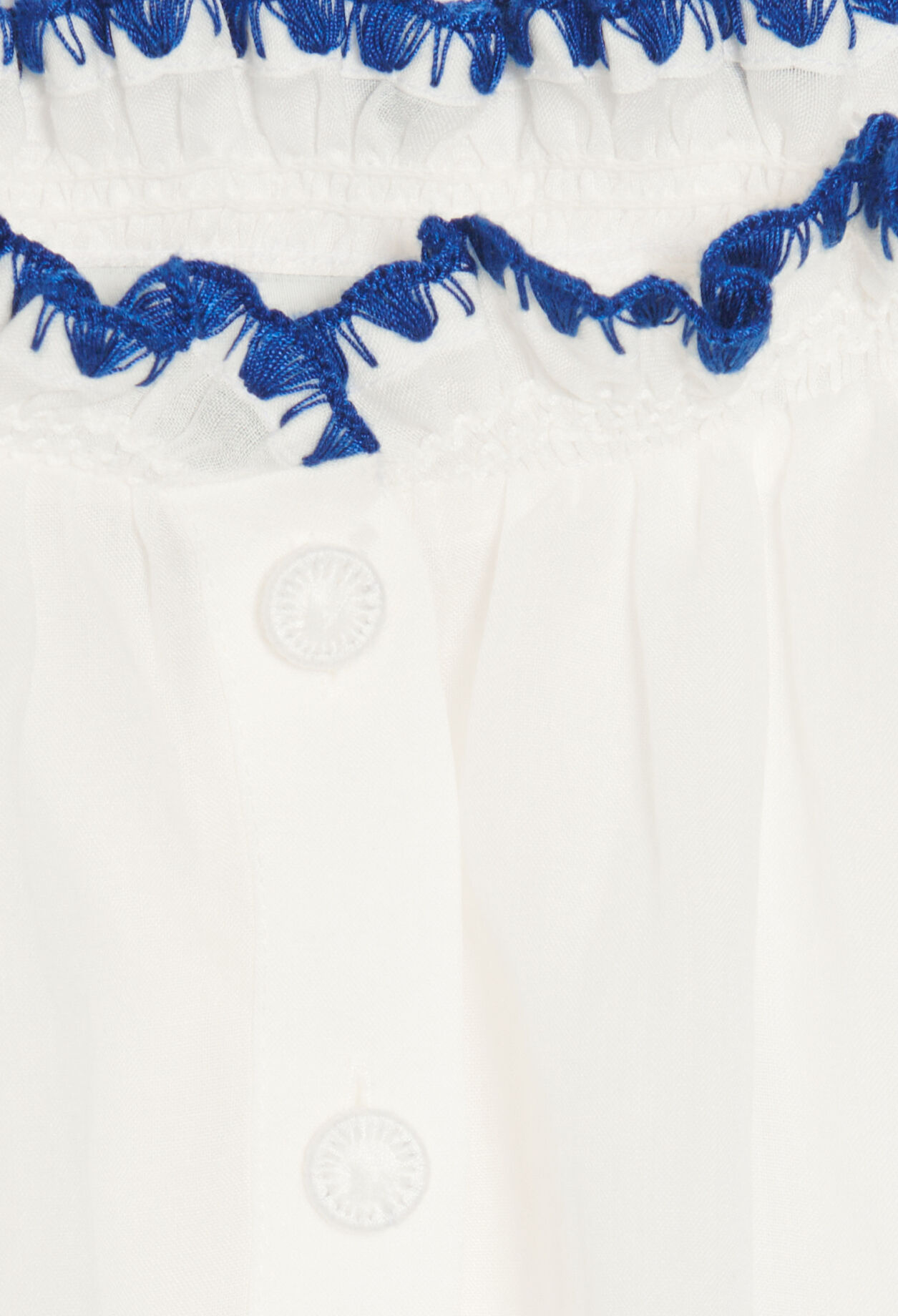 Ecru embroidered blouse