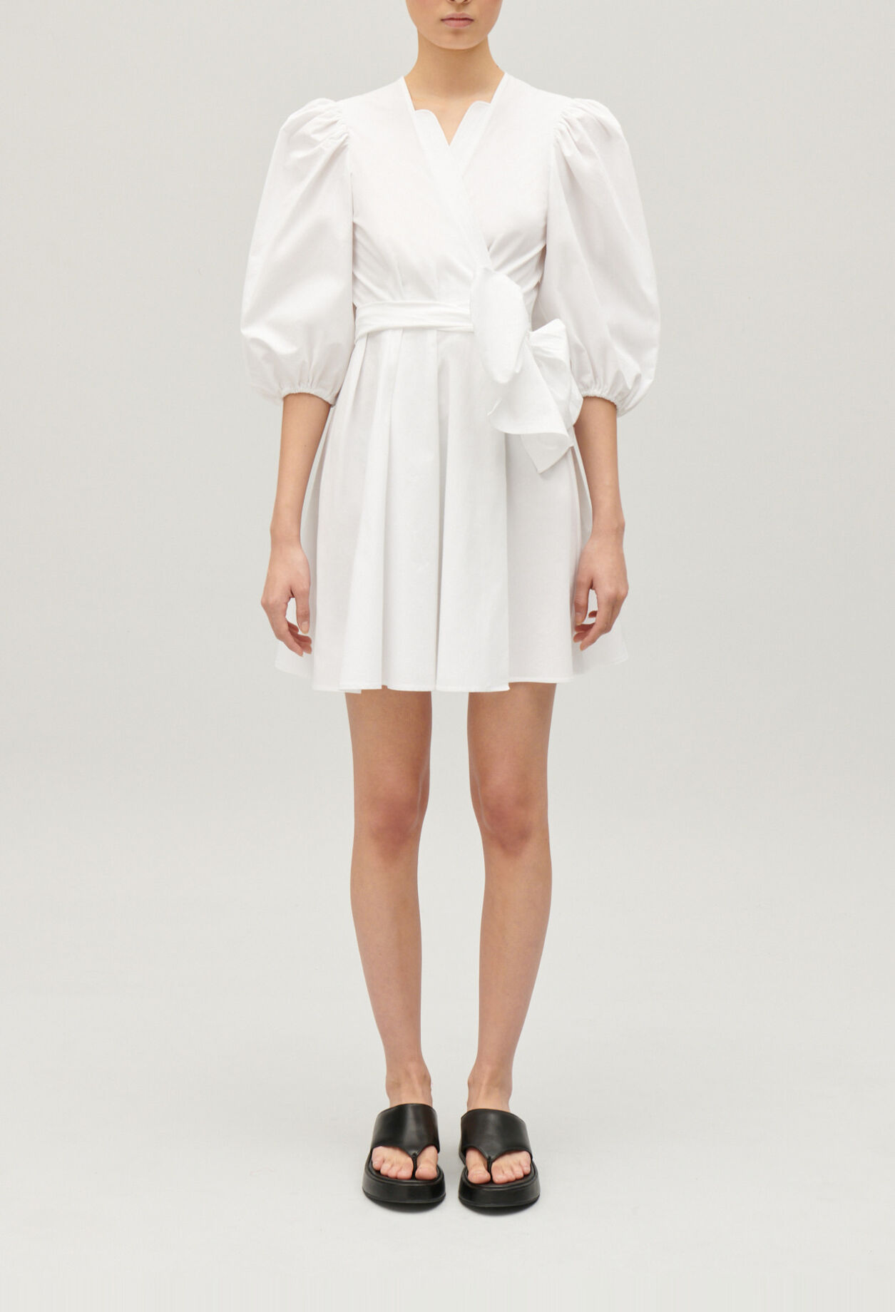 Short wrap dress