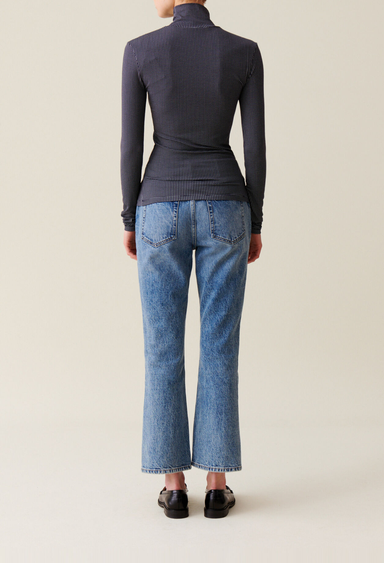Fitted Funnel Neck Top
