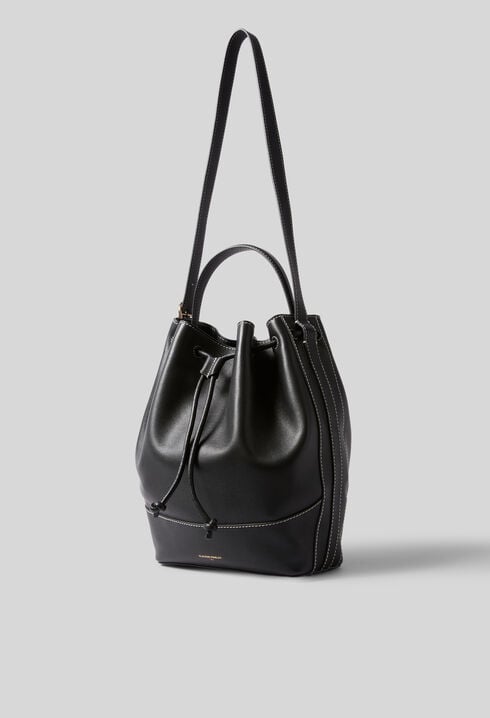 Large Leather Bucket Bag