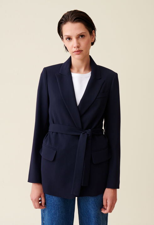 Navy blue suit jacket 