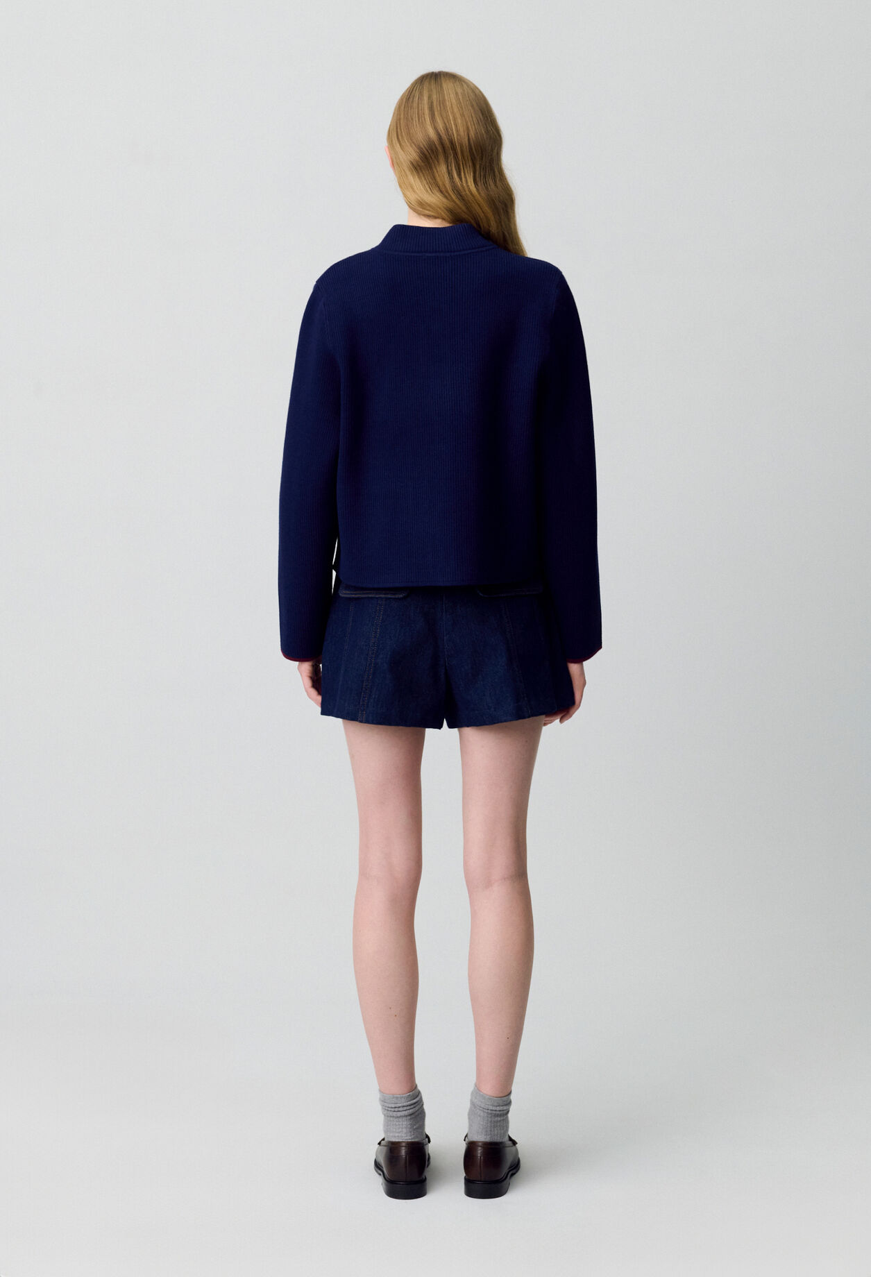 Two-Tone Chunky Cardigan