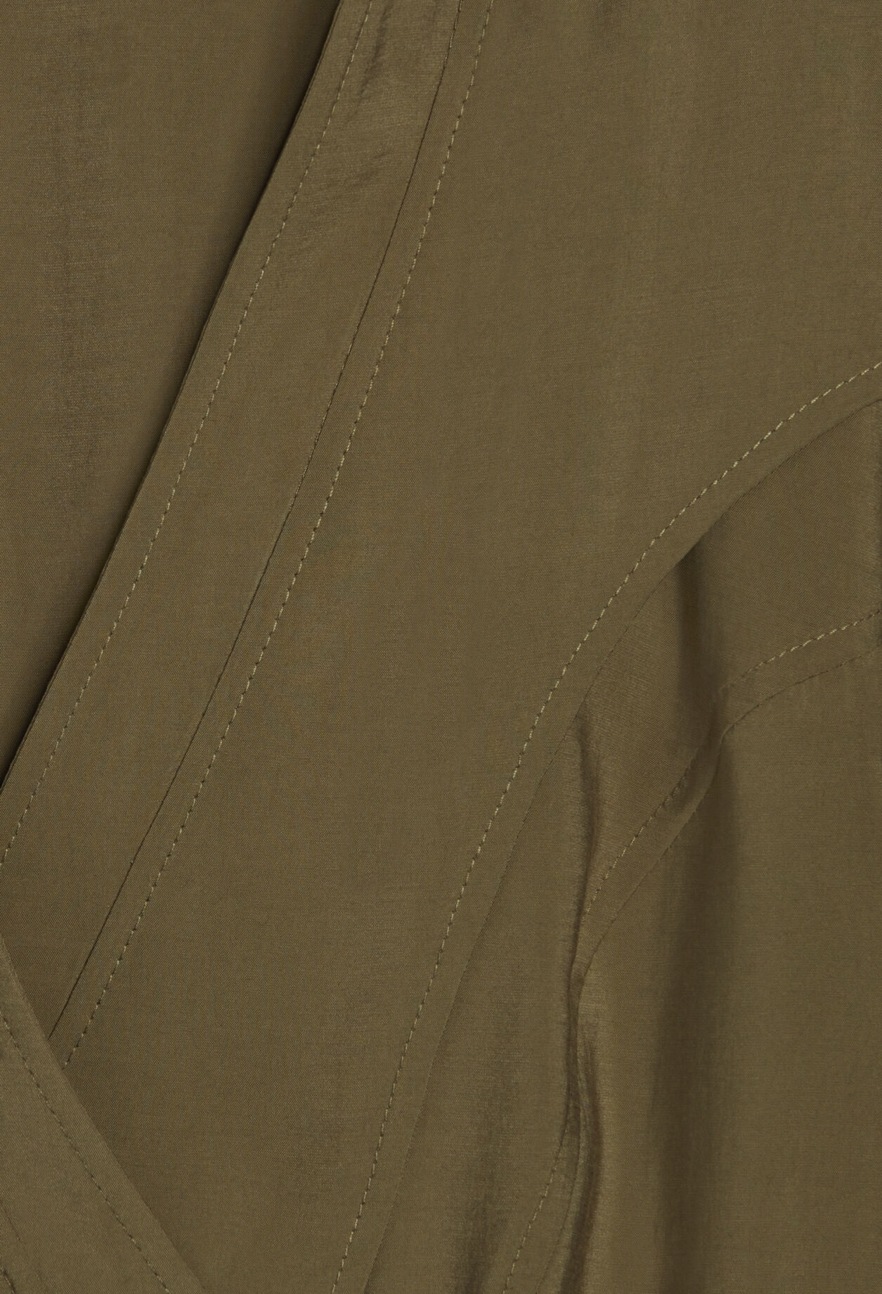 Khaki tie-belt dress