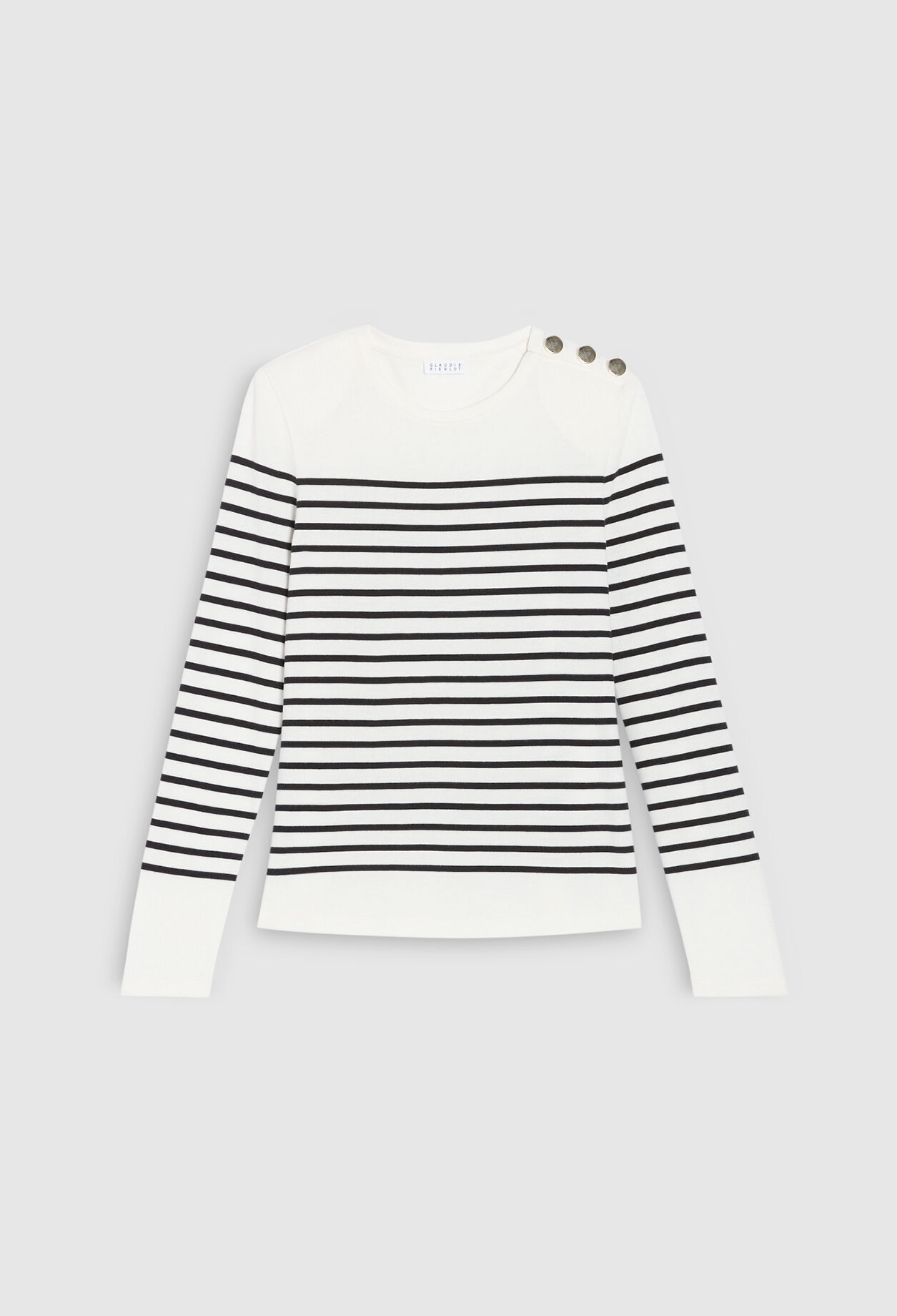 Breton t-shirt with buttons