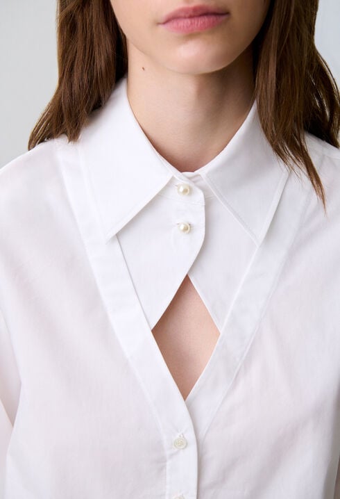 Cotton poplin shirt