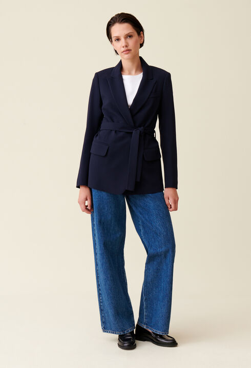 Navy blue suit jacket 