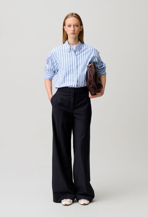 Oversized Striped Shirt