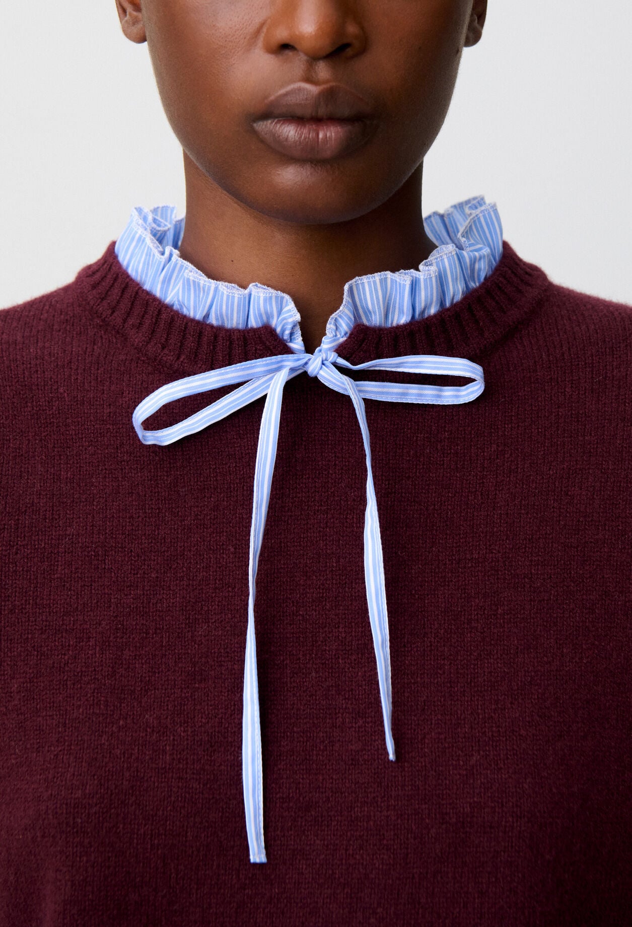 Striped wool jumper