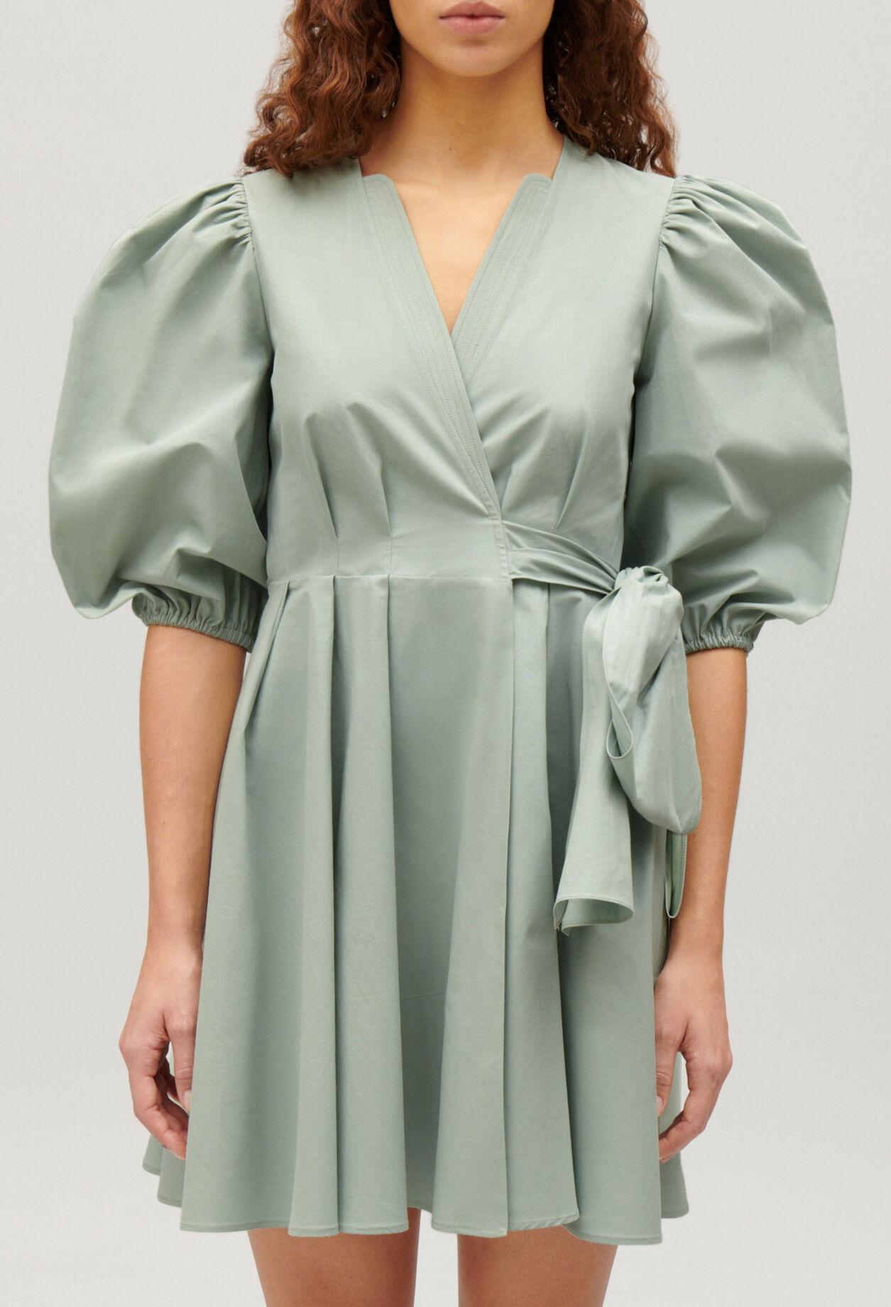 Short wrap dress