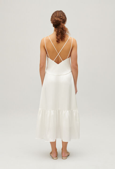 Satin midi dress
