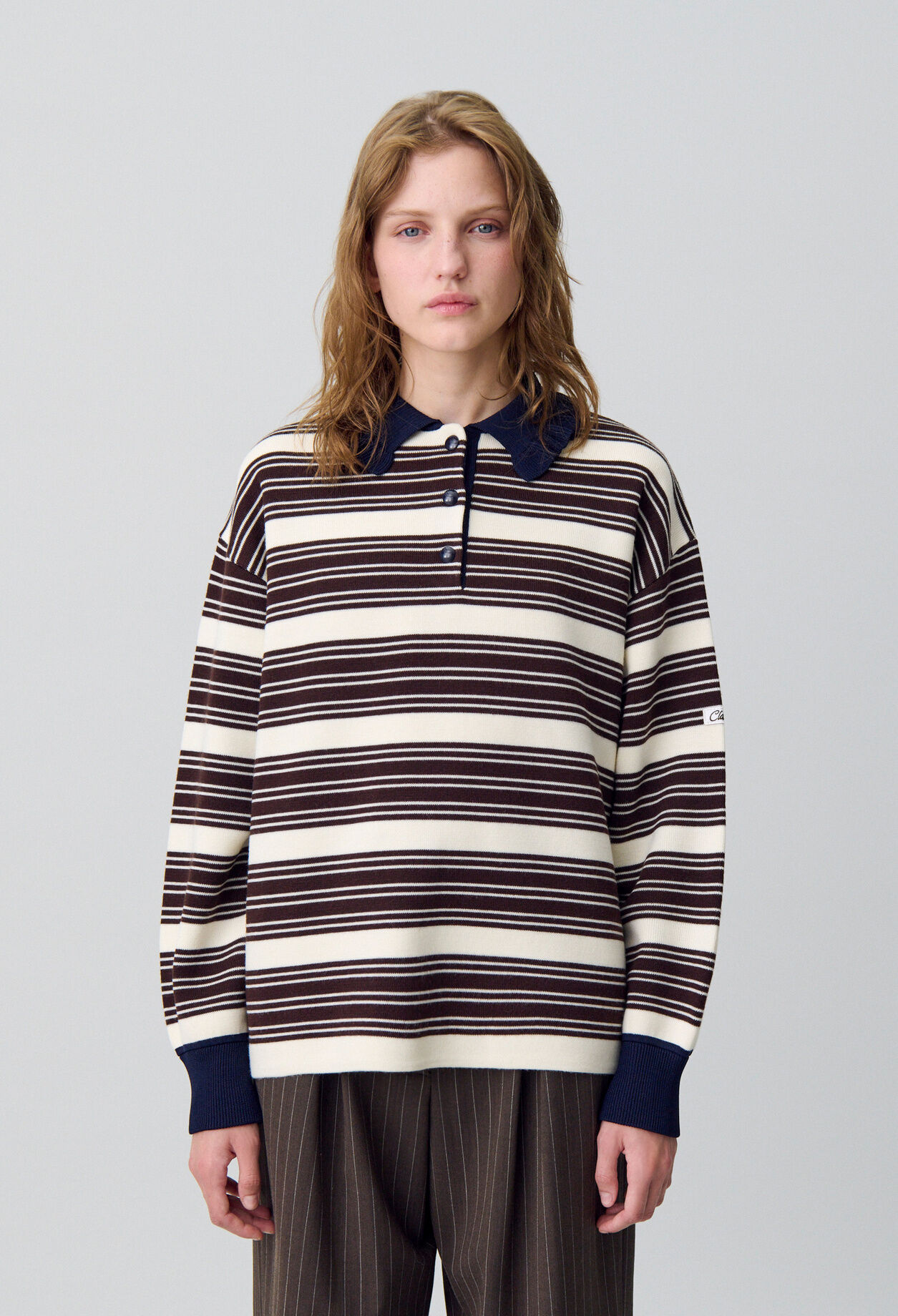 Striped Polo Jumper Striped Polo Jumper