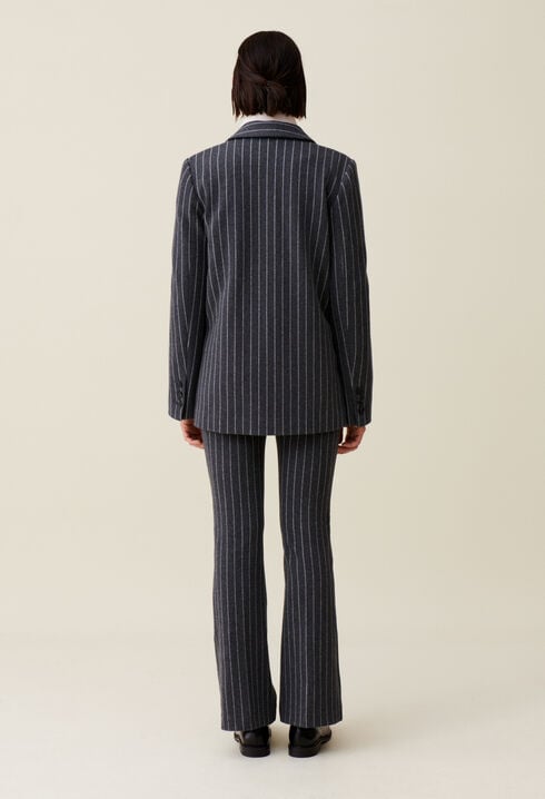 Striped Oversized Blazer