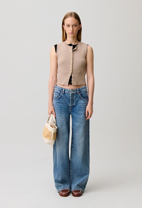 Button-Up Knitted Top