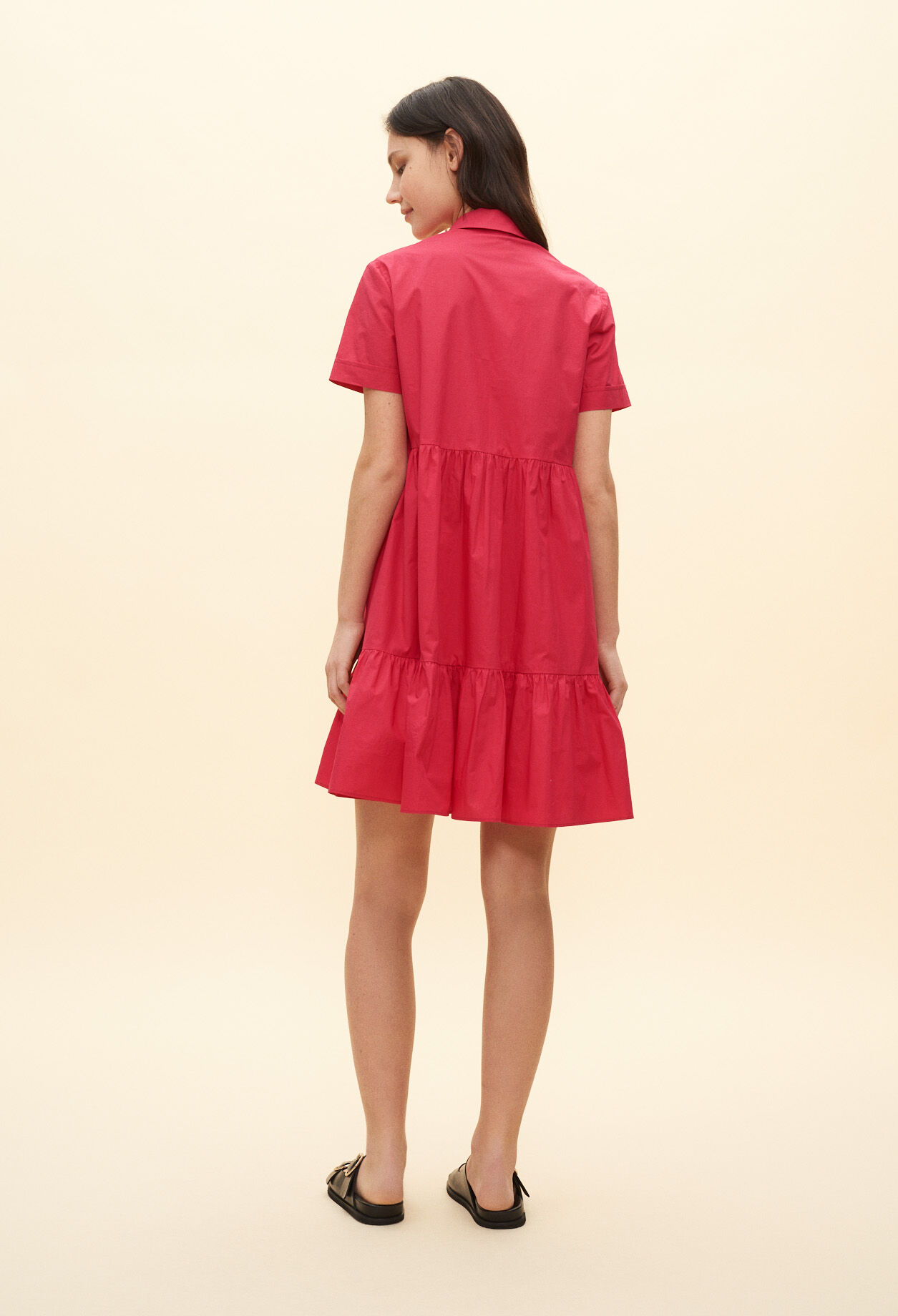 Flared polo-neck dress Flared polo-neck dress
