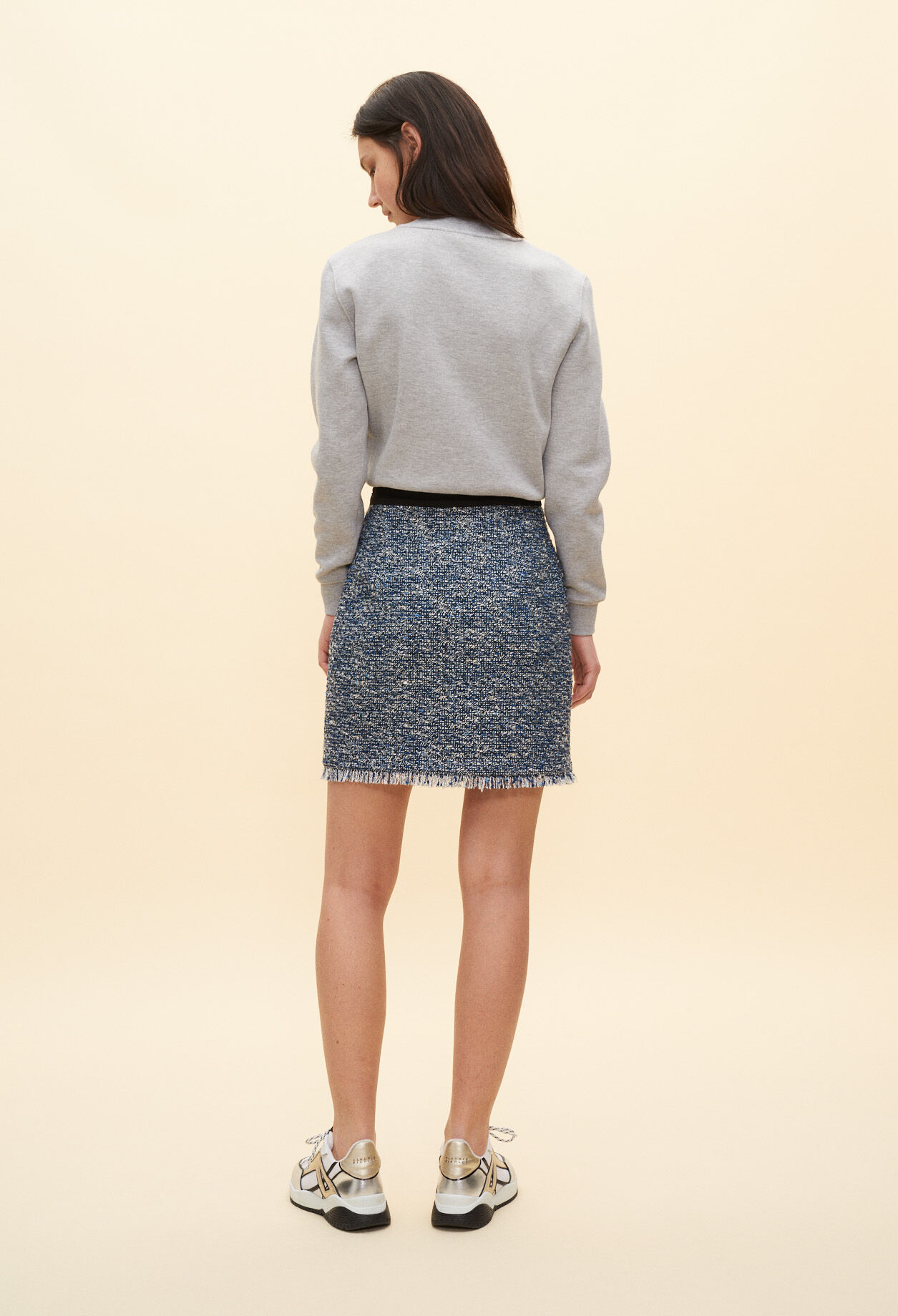 Metallic mini skirt Metallic mini skirt