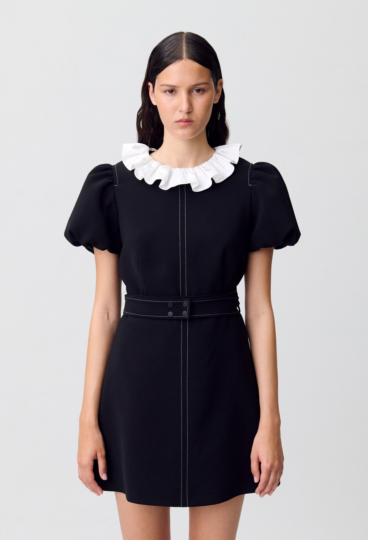 Short dress with collar Short dress with collar