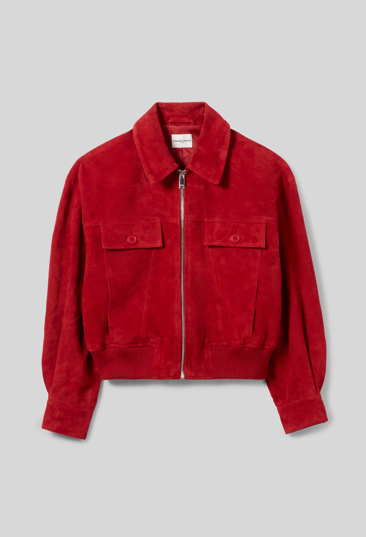 Red suede jacket