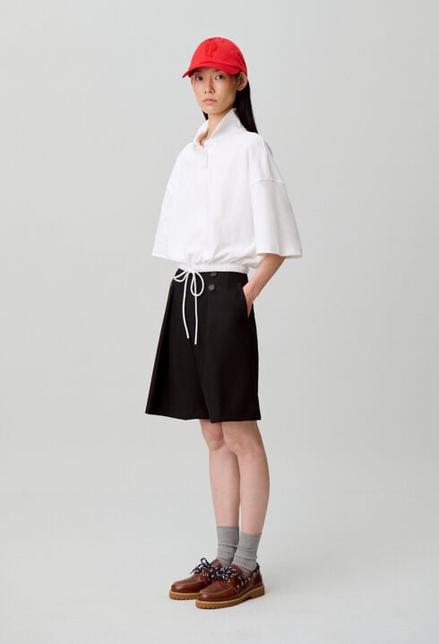 Cotton polo neck T-shirt