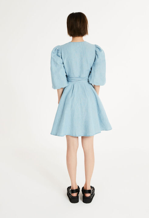 Blue denim dress