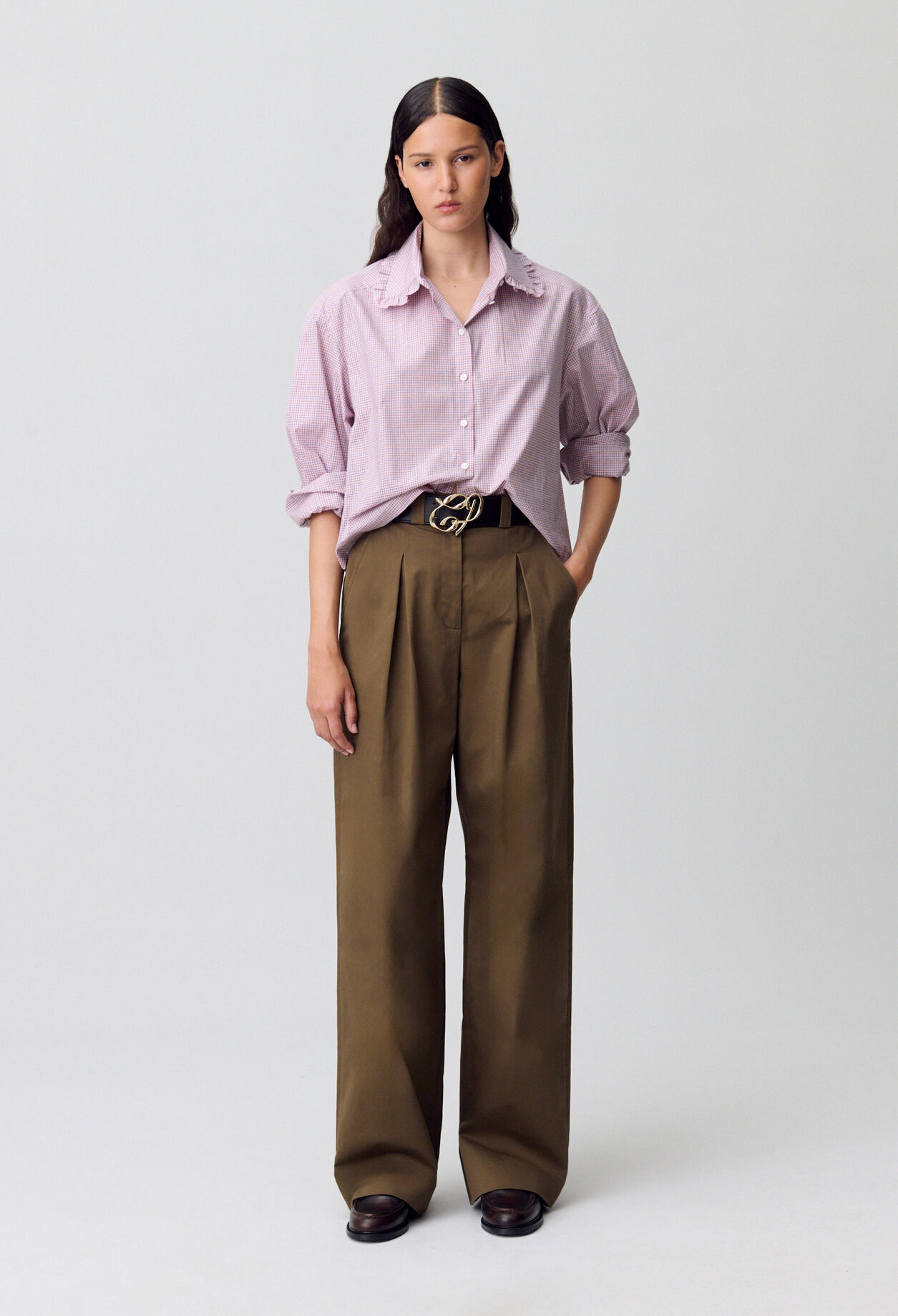 Checked Poplin Shirt Checked Poplin Shirt
