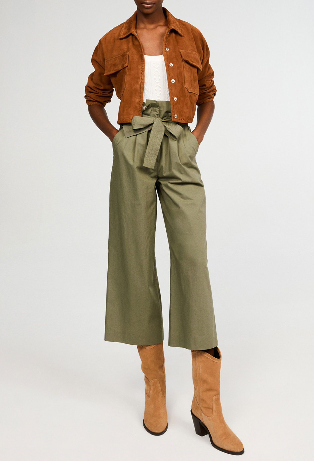 Organic cotton flared trousers Organic cotton flared trousers