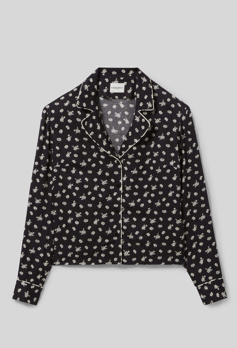 Short fluid blouse