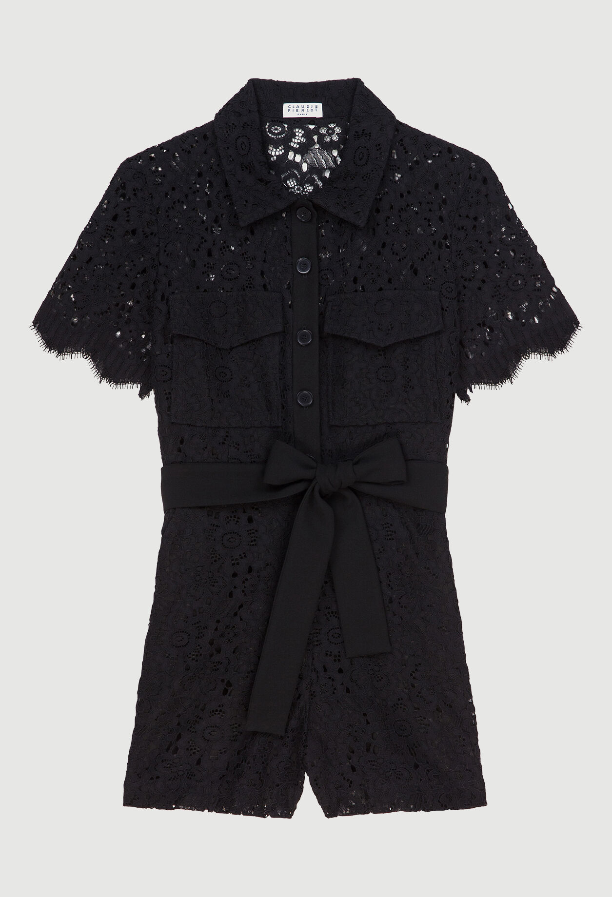 Black guipure lace playsuit Black guipure lace playsuit