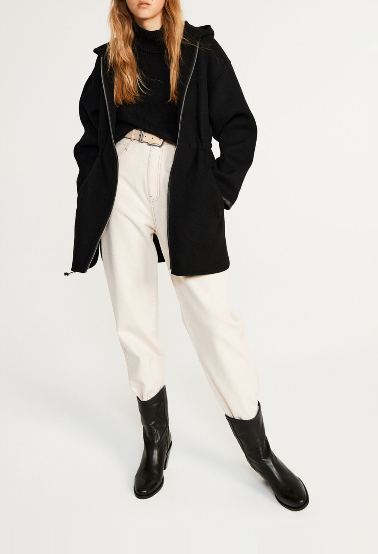 Hooded coat Hooded coat