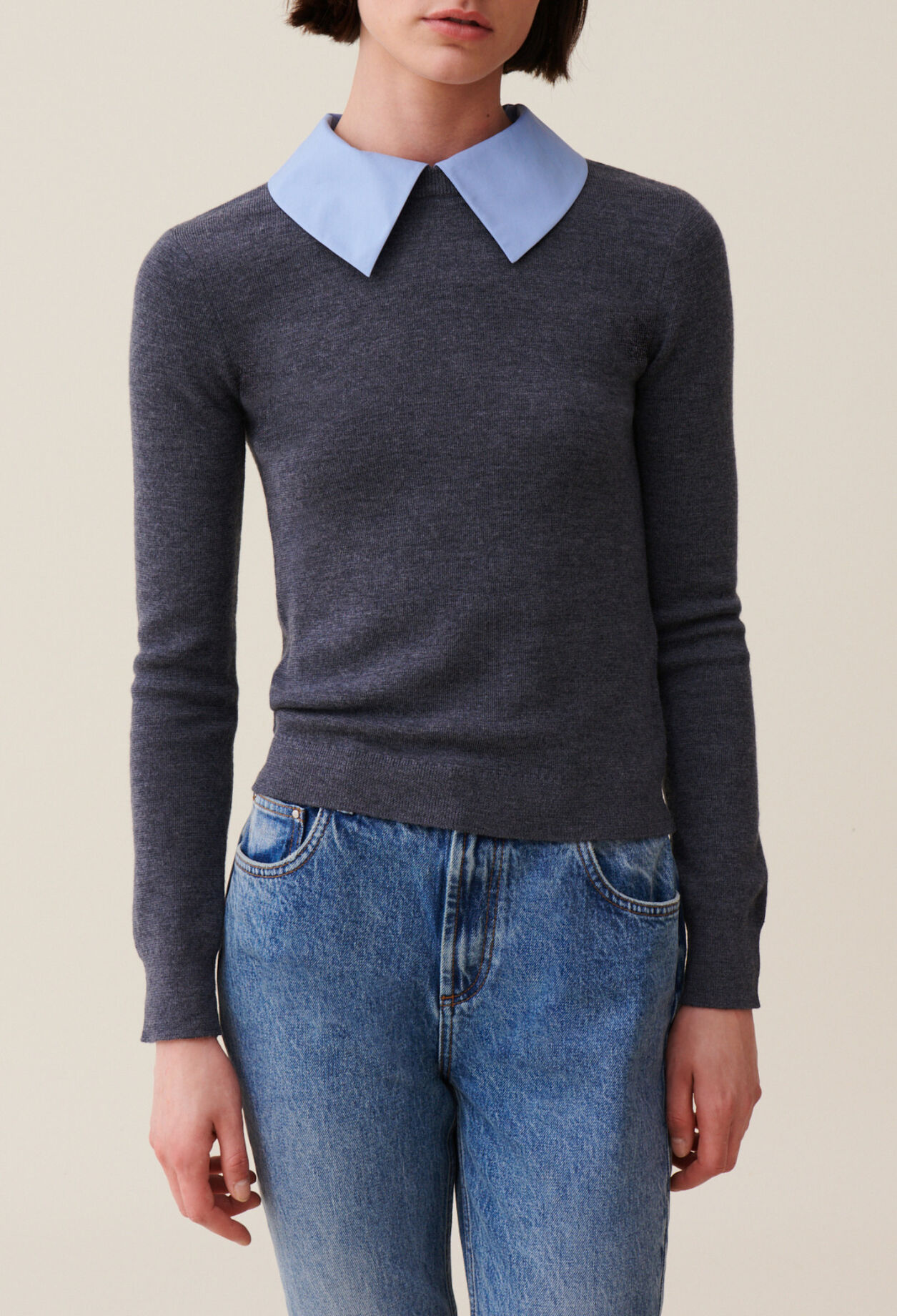 Jumper with Detachable Collar