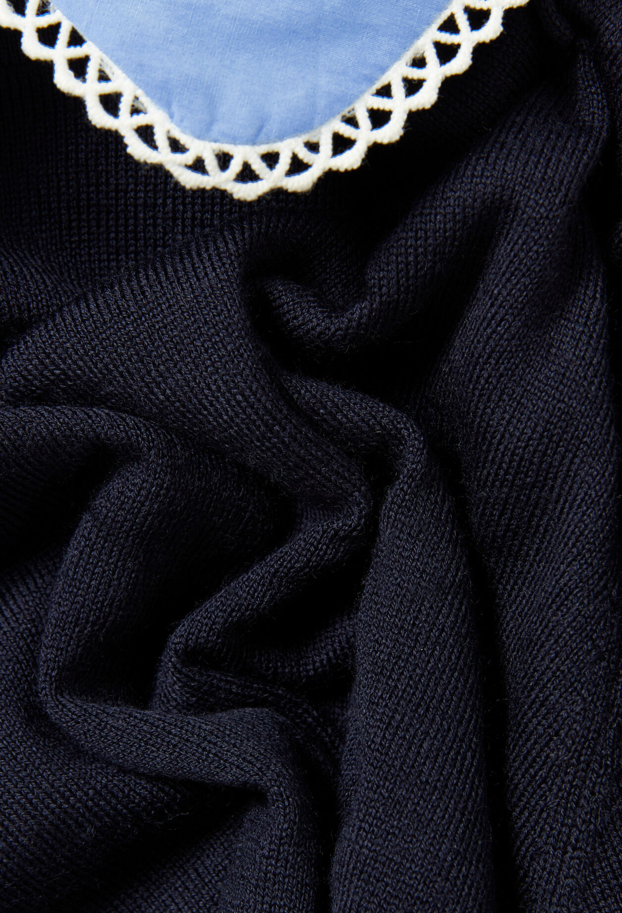 Fine Knit Top with Collar Fine Knit Top with Collar