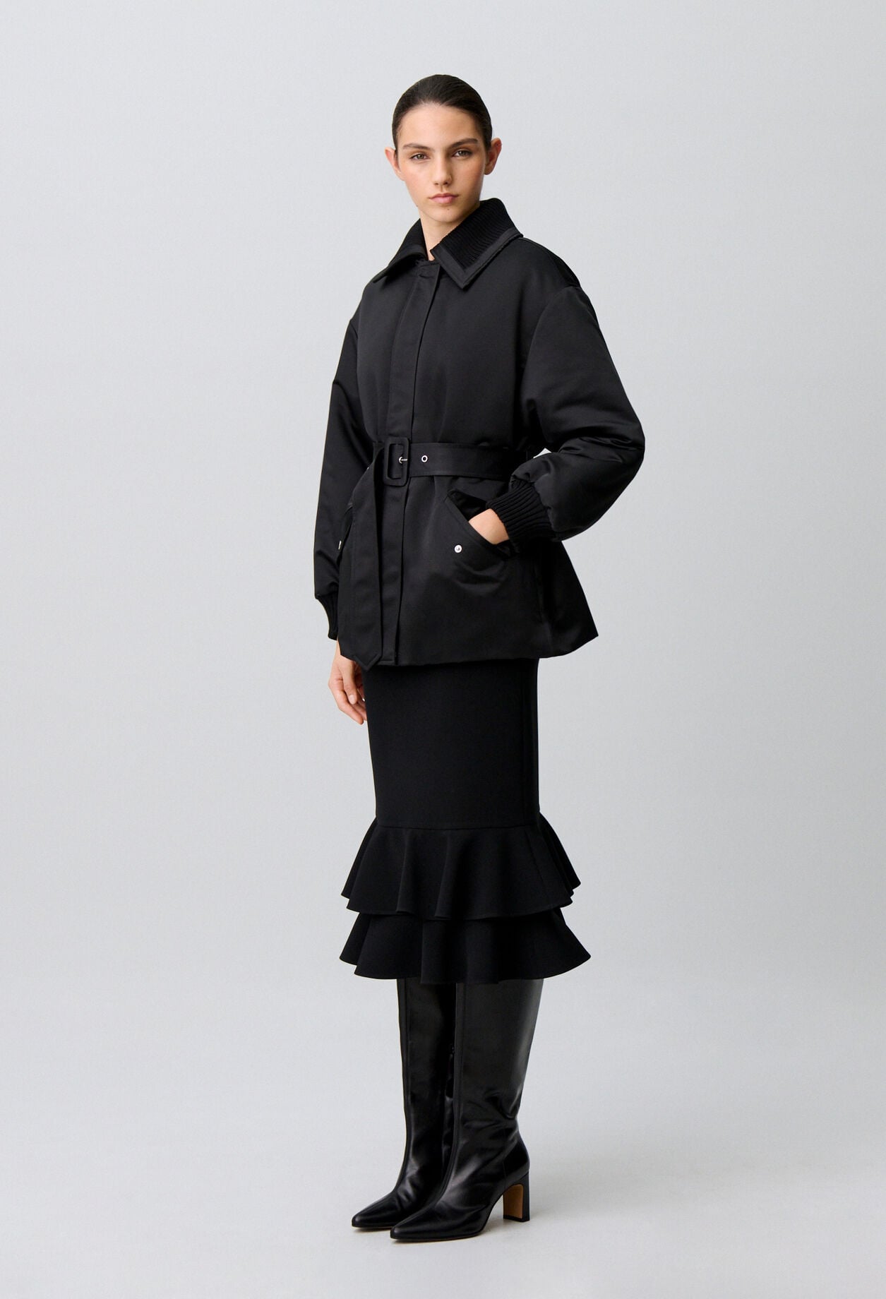 Satin Puffer Coat
