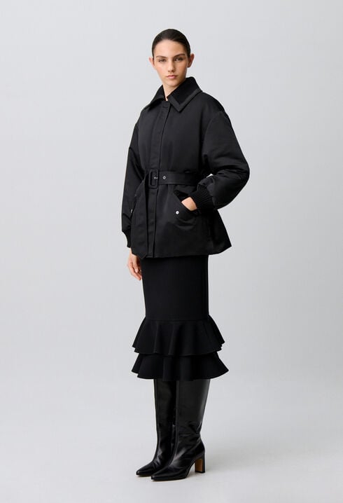 Satin Puffer Coat