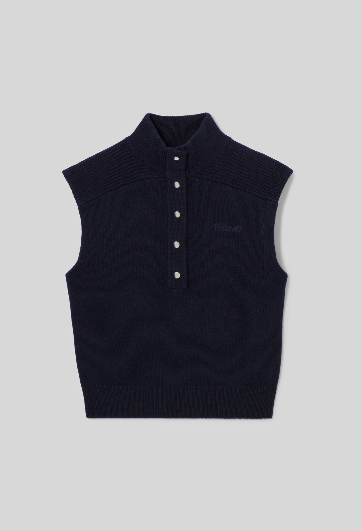 Sleeveless wool jumper