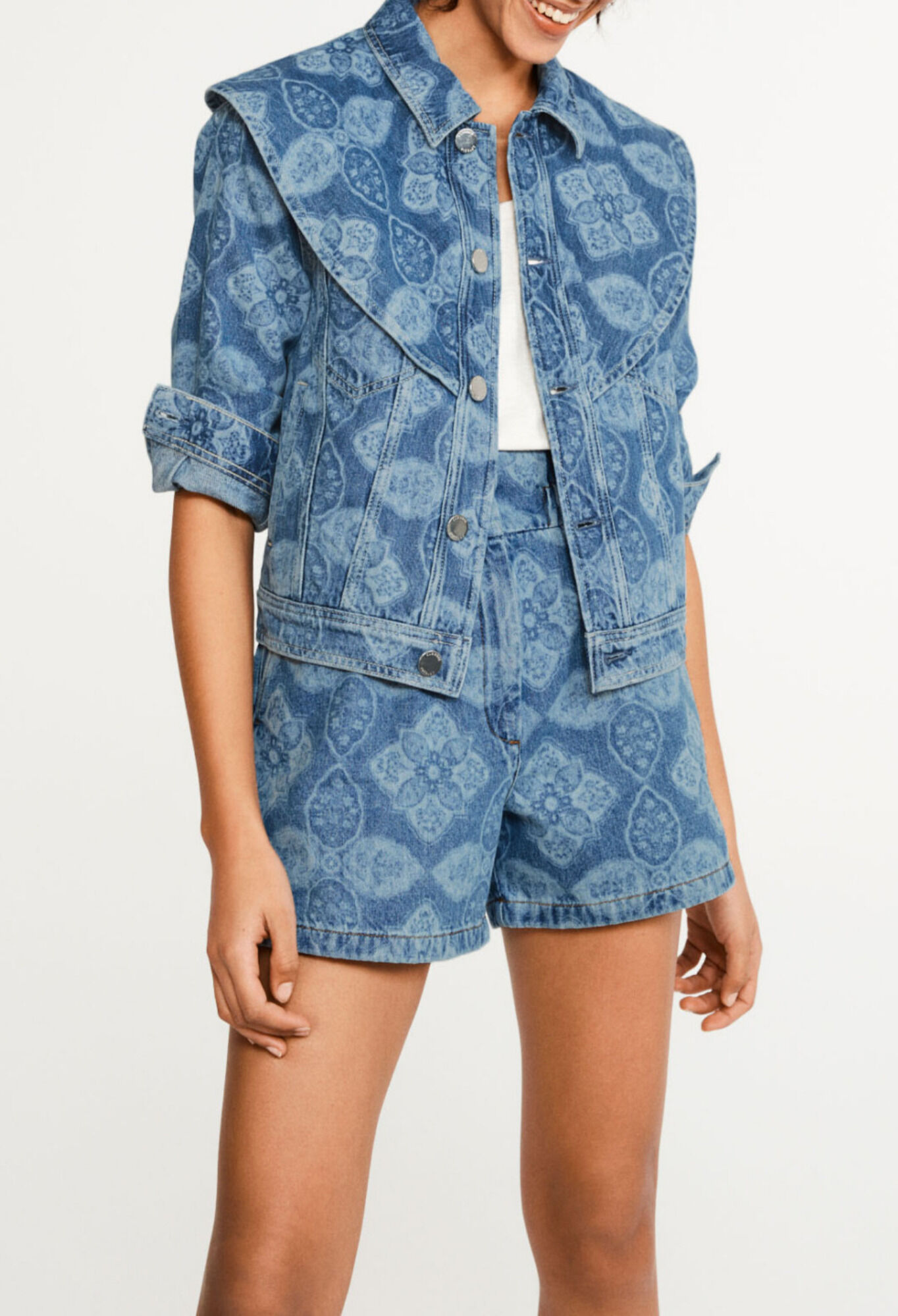 Printed denim jacket for women | Claudie Pierlot