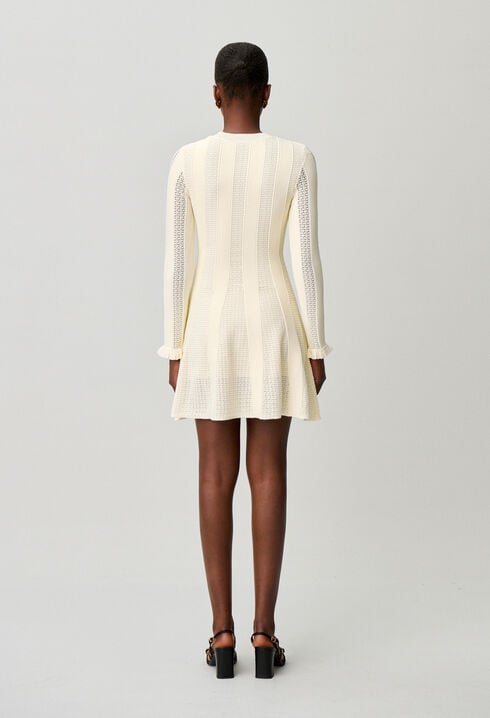 Short knitted skater dress