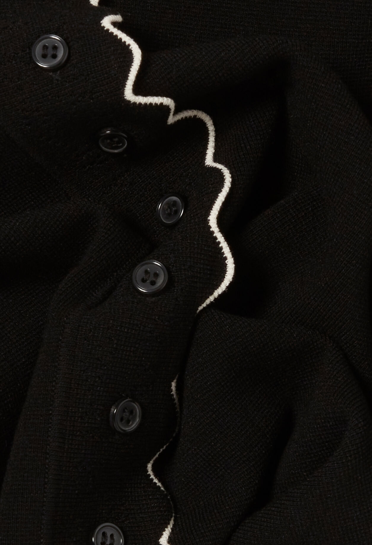 Contrast knit cardigan