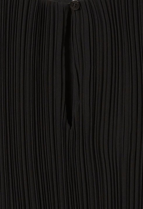 Pleated Short Dress, Long Sleeves