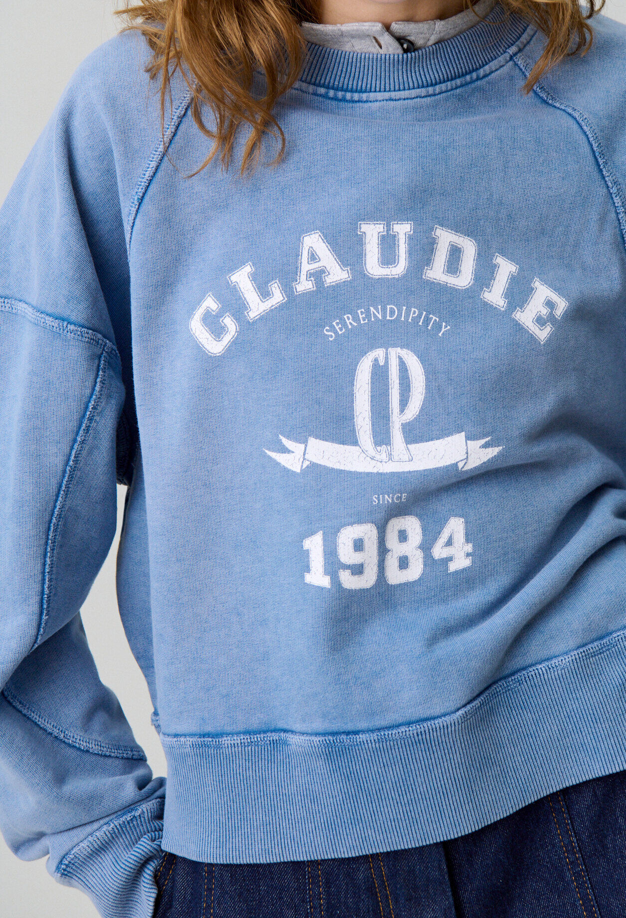 Washed cotton sweatshirt Washed cotton sweatshirt