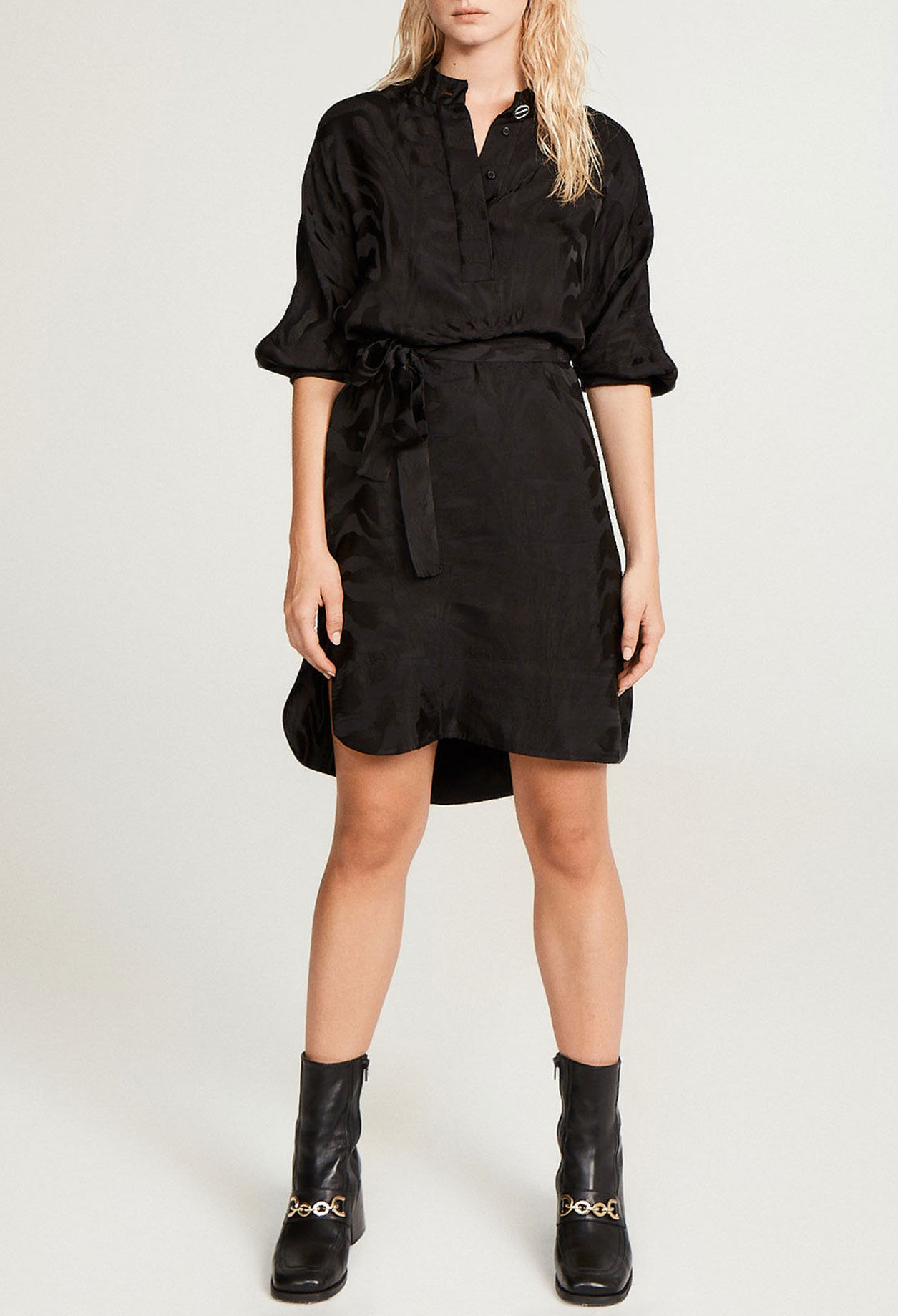 Black satin dress Black satin dress