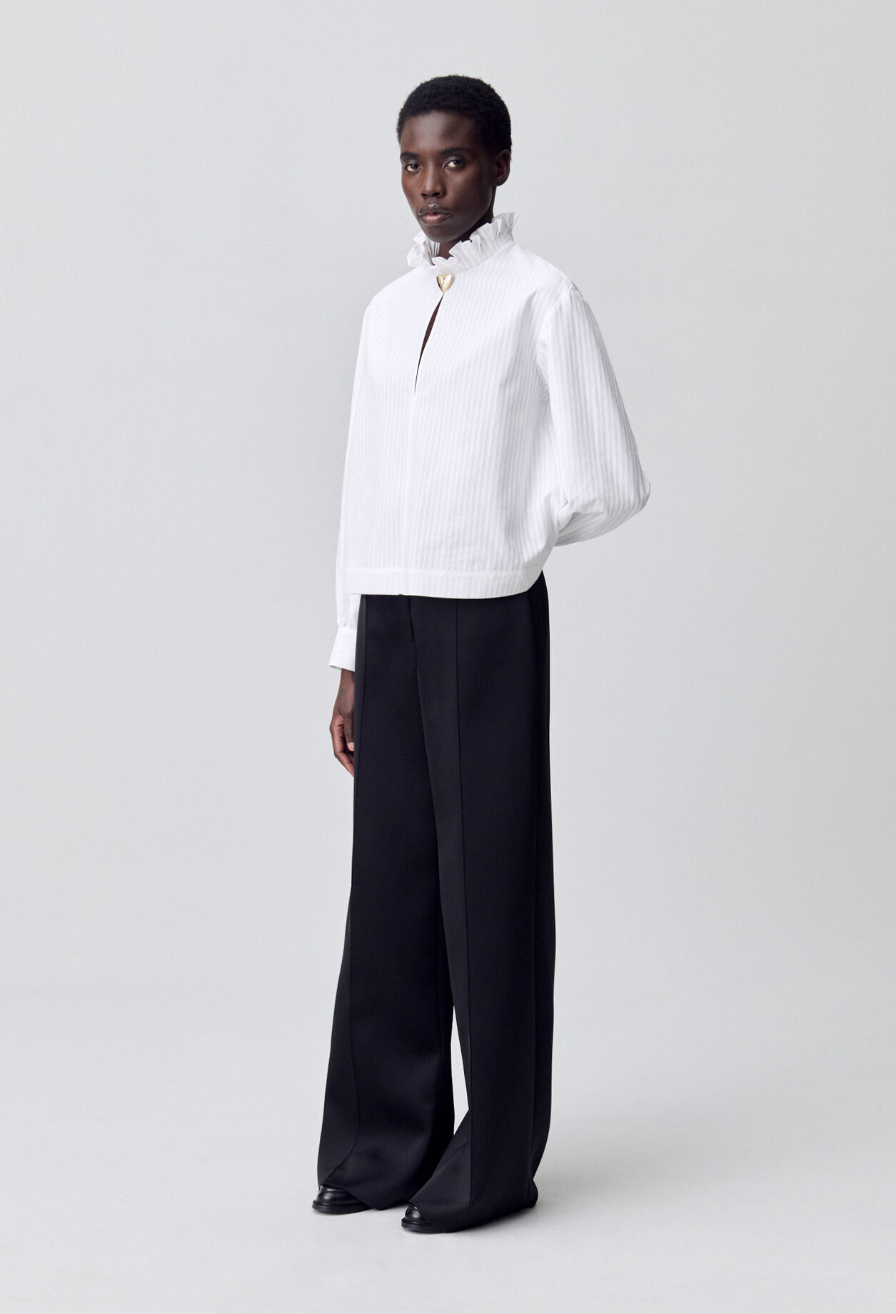 Striped Fluid Blouse Striped Fluid Blouse