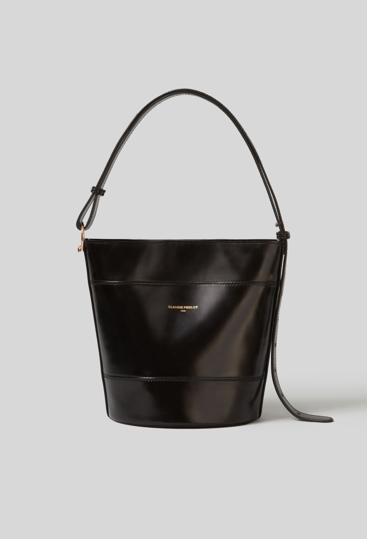Solveig leather bucket bag