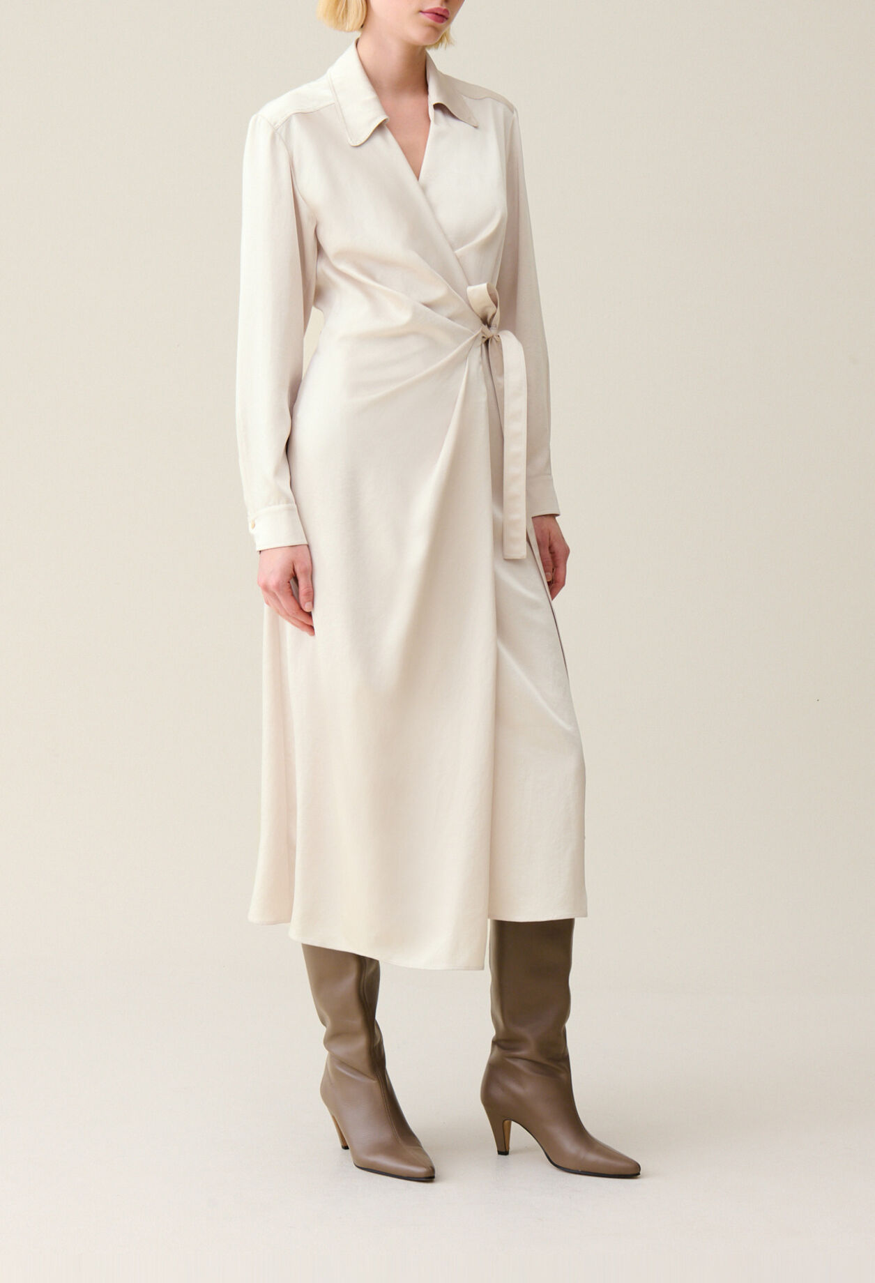 Midi wrap dress