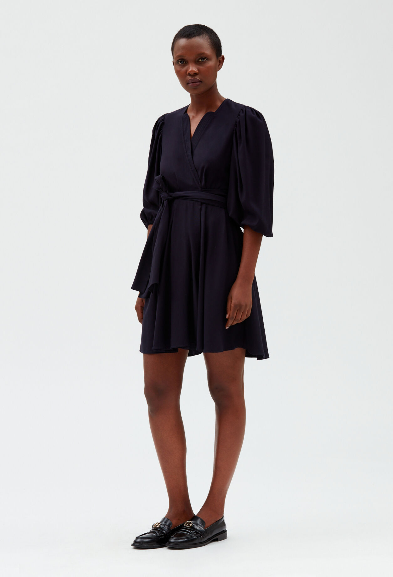 Navy wrap dress Navy wrap dress