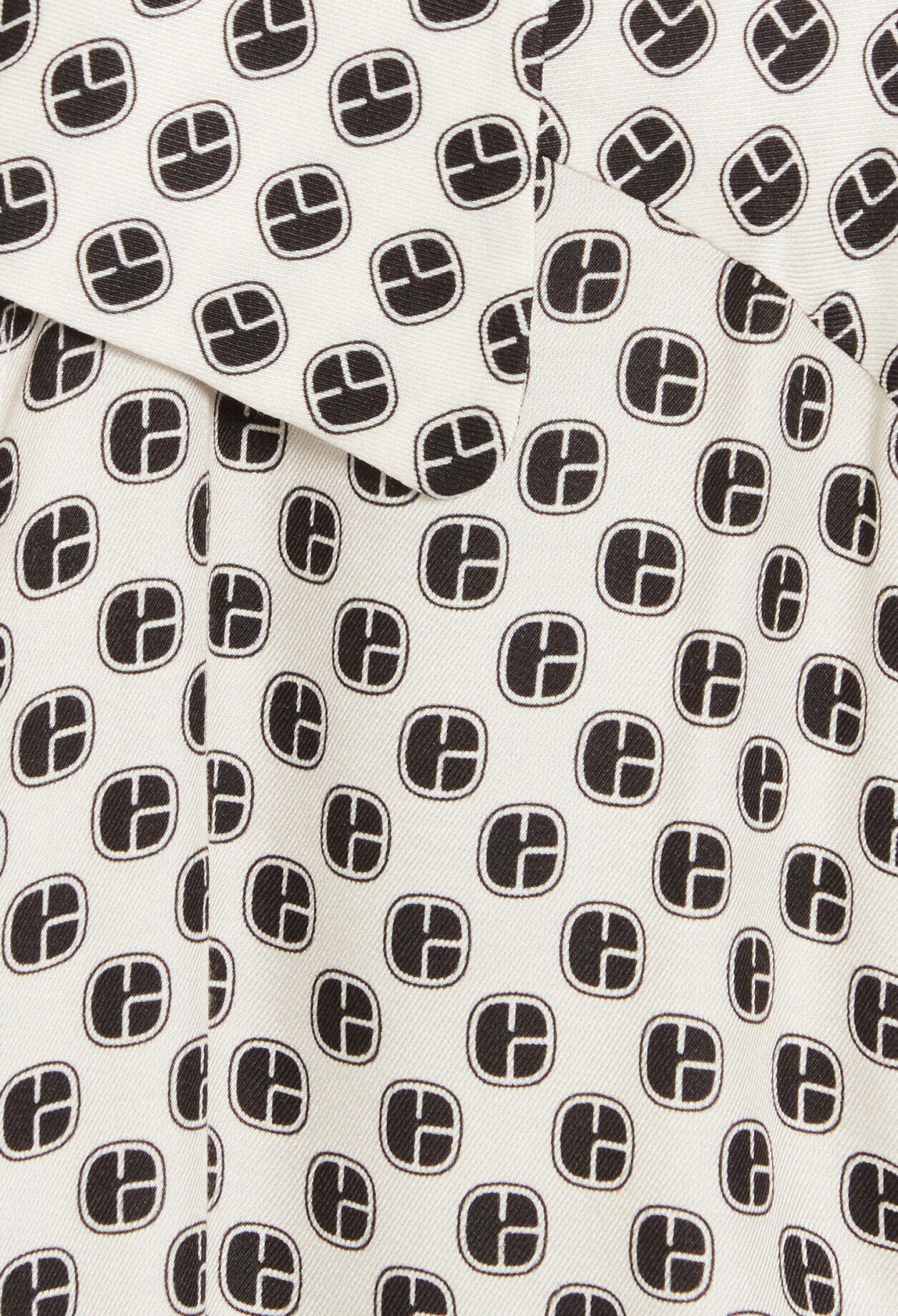 Black and white patterned wrap dress