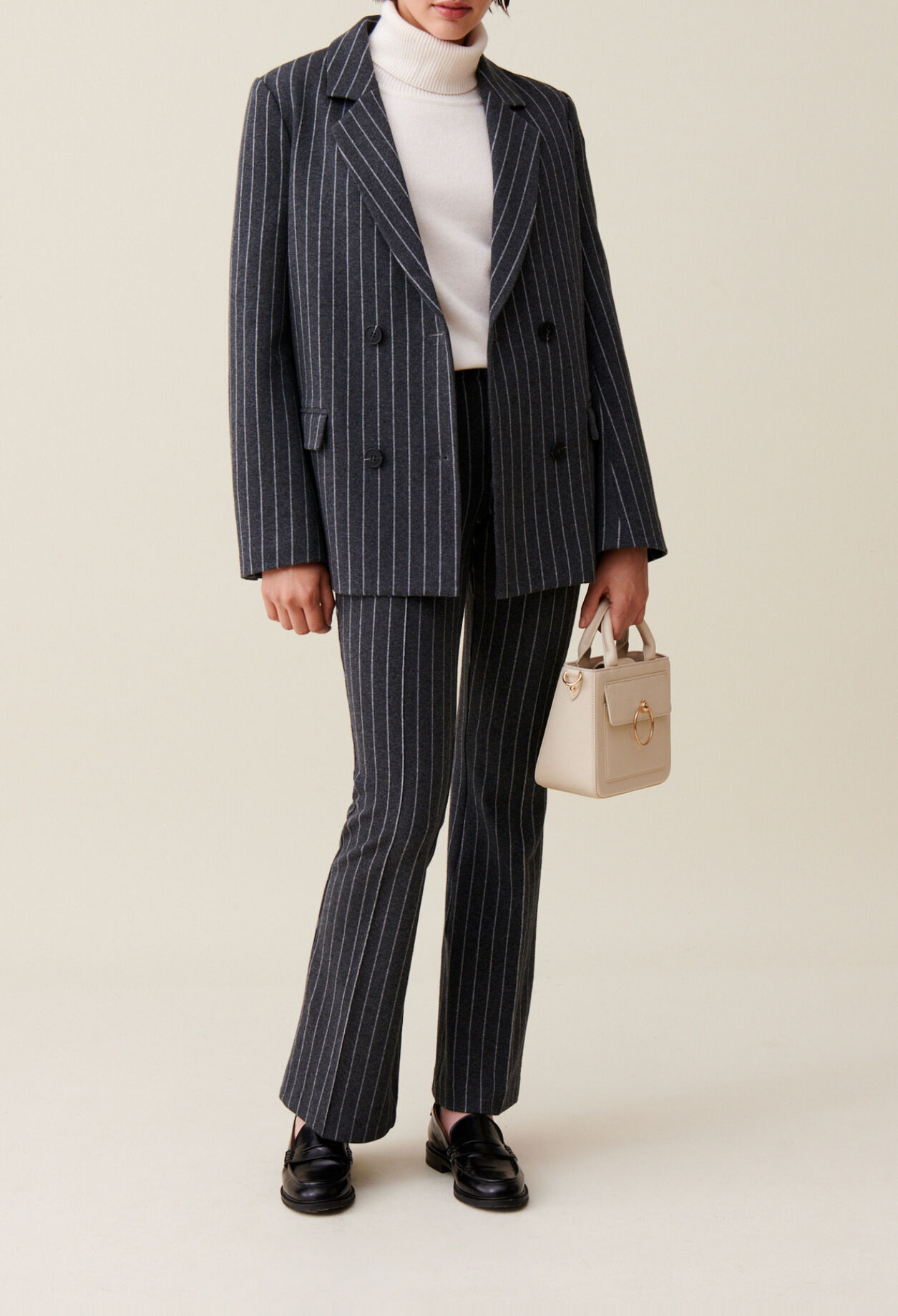 Striped Oversized Blazer