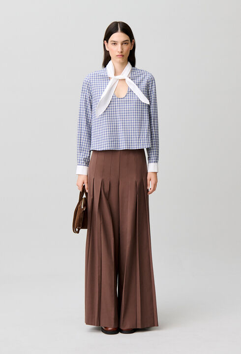 Wide straight-leg trousers
