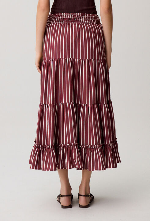 Striped maxi skirt